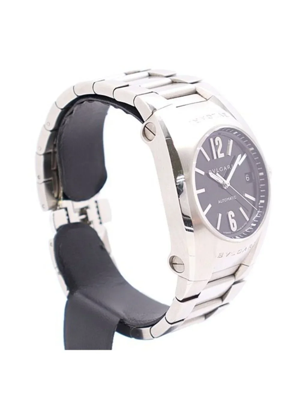 Bvlgari Ergon Automatic Date Black Dial Watch